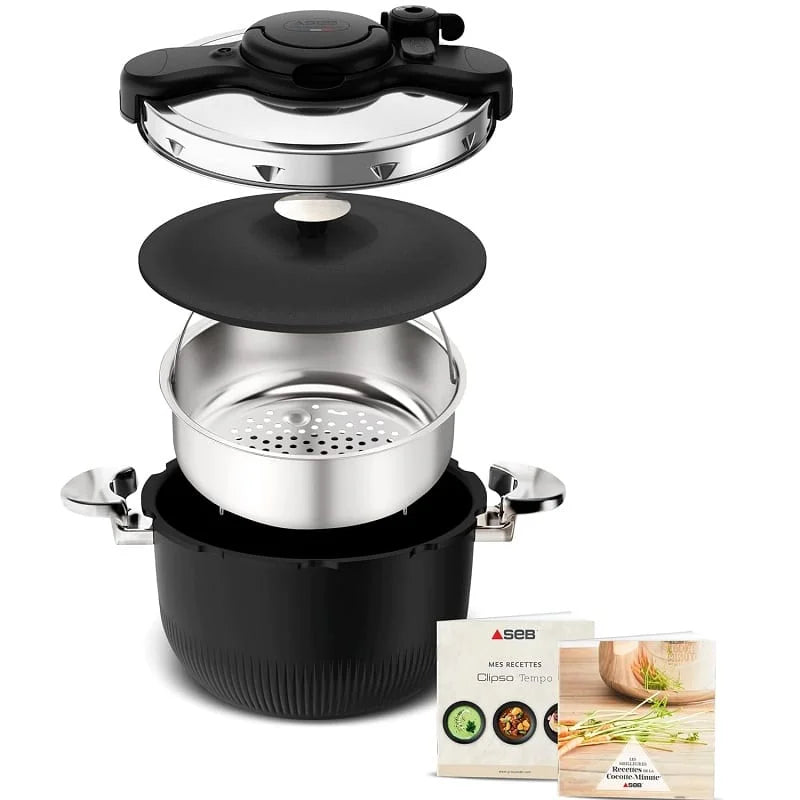 Cocotte minute Cipso Tempo 6L inox noir Seb P4810700